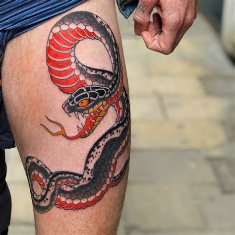 snake shin tattoo|50 Best Snake Tattoo Design Ideas & Meaning